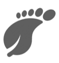 green footprint icona ultra small